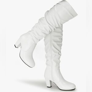 White Tall Boots